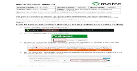 when can you refinish a finished package metric test|metrc finished package.